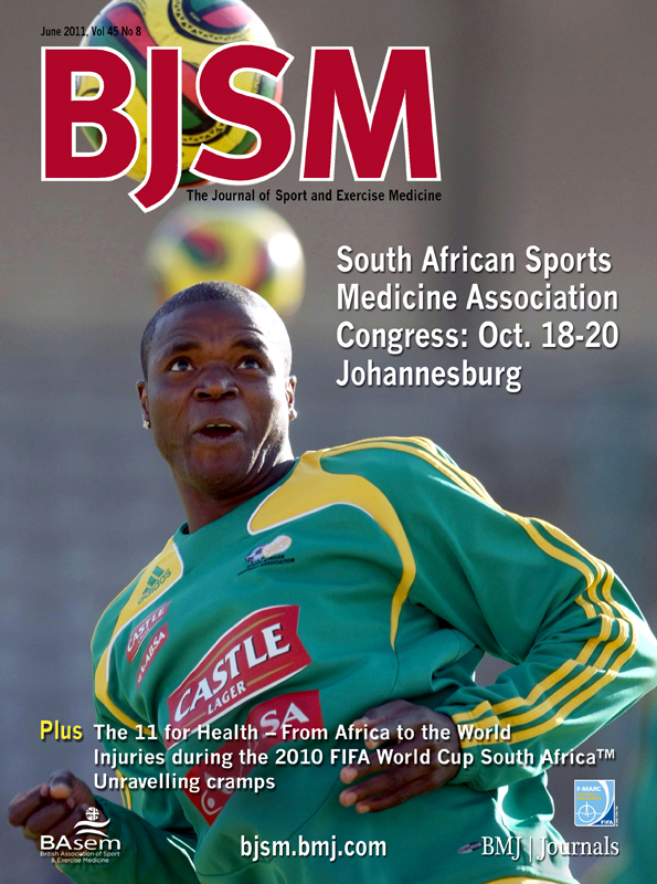 South African Sports Medicine Association SASMA Wins Best BJSM Cover Of BJSM Blog