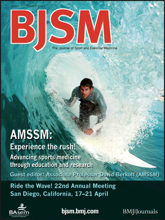 January 2013 BJSM Cover