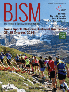 September 50 18 Swiss Sports Medicine national conference 