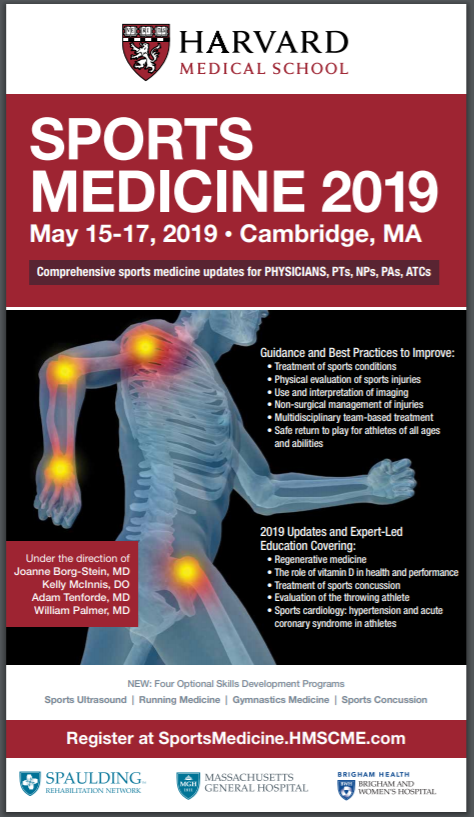 Sports Medicine 2019 - Harvard Medical School CME course presents a  multidisciplinary, team-based approach to optimize care of the athlete -  BJSM blog - social media's leading SEM voice