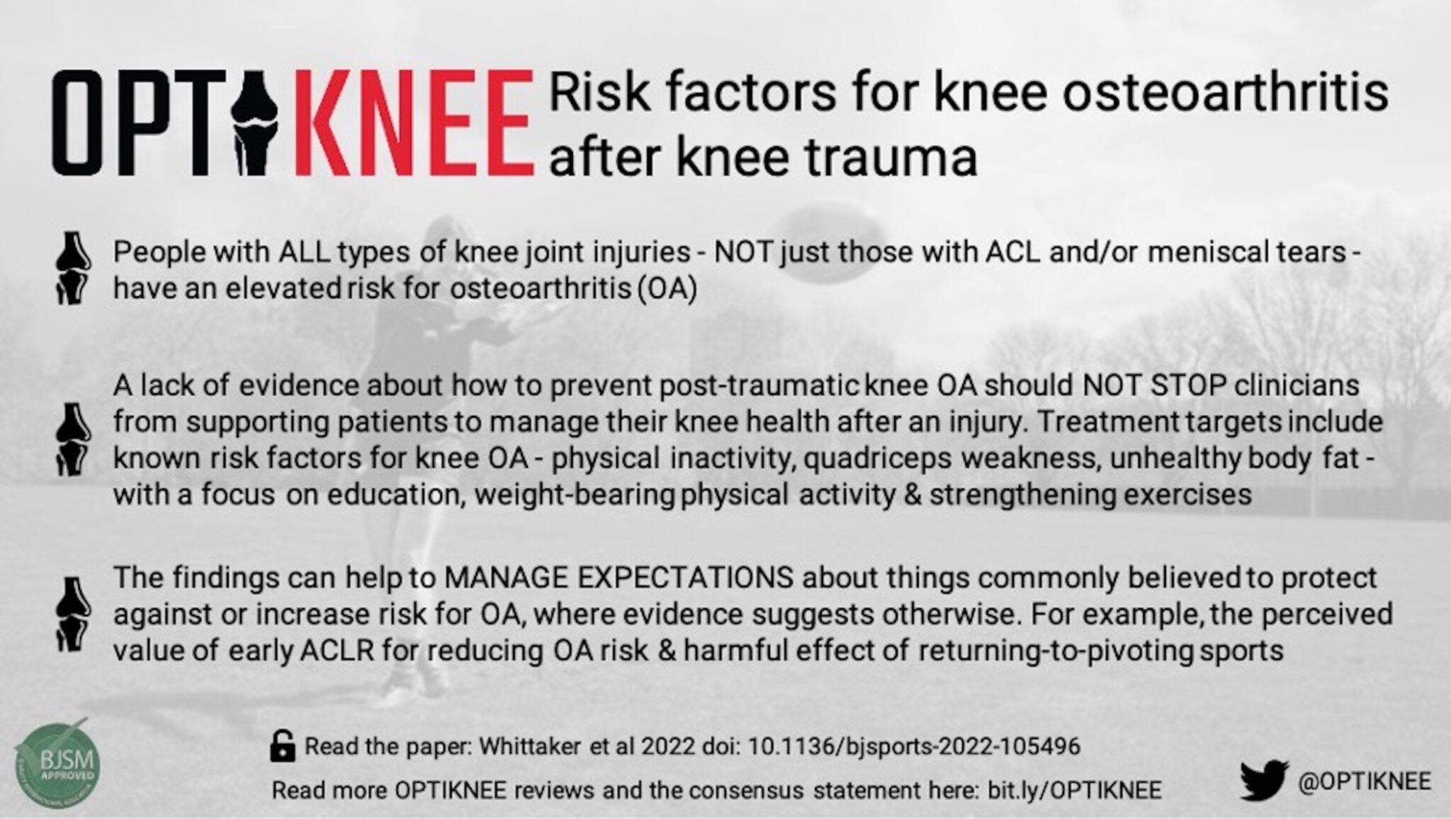 Risk Factors For Osteoarthritis After A Knee Injury - BJSM Blog ...