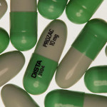 Capsules of Prozac, an antidepressant drug