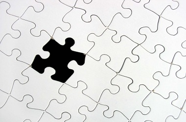 Puzzle with a missing piece