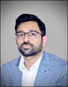 Image of EBM spotlight blog author, Dr. Vishal Mehta. Dr. Mehta is wearing glasses and has black hair.