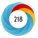 Altmetric graph showing a score of 218