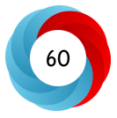 Altmetric graph showing a score of 60