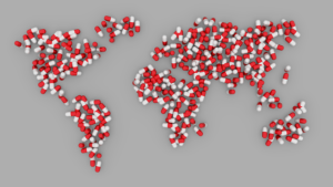 World map pills