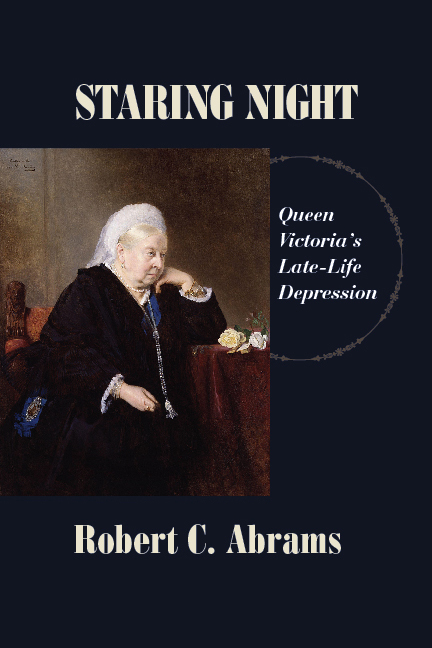 Cover of the book "Staring Night" (shows a portrait of an elderly Queen Victoria)