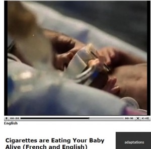Cameroon - cigarettes are eating you and your baby